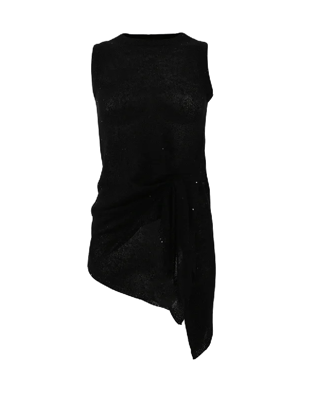 Gathered Waist Tunic Sporty Women's Tennis