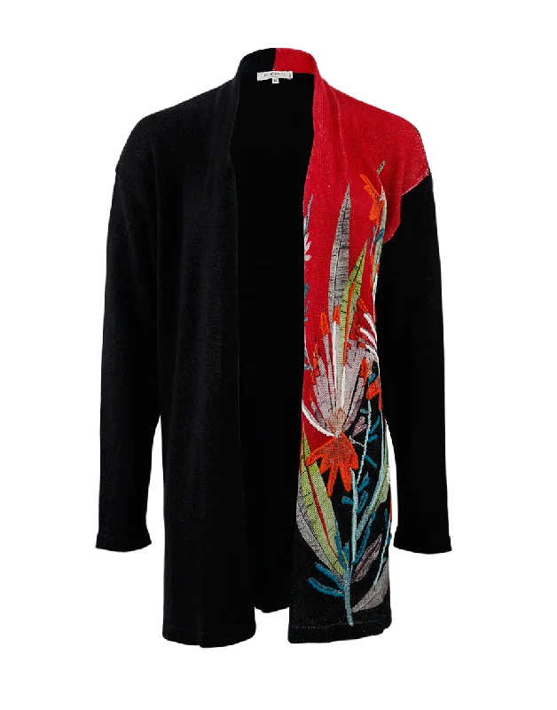 Embroidered Knit Cardigan Sporty Women's Tennis