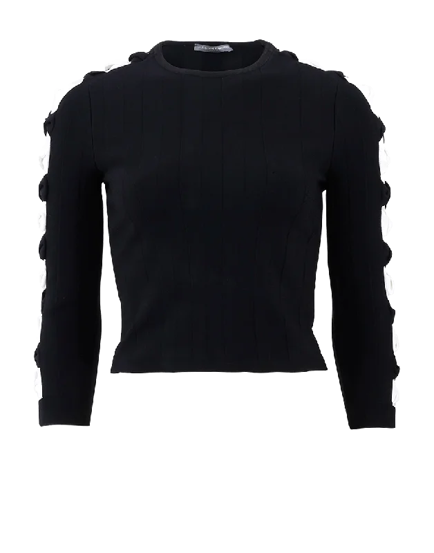 Bow Sleeve Top Refined Women's 