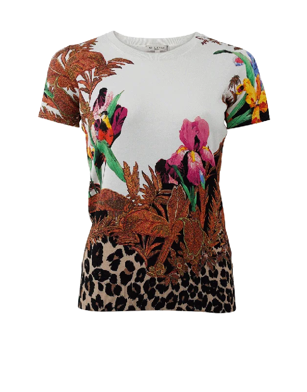 Leopard Bottom Pullover Stylish Women's Neon