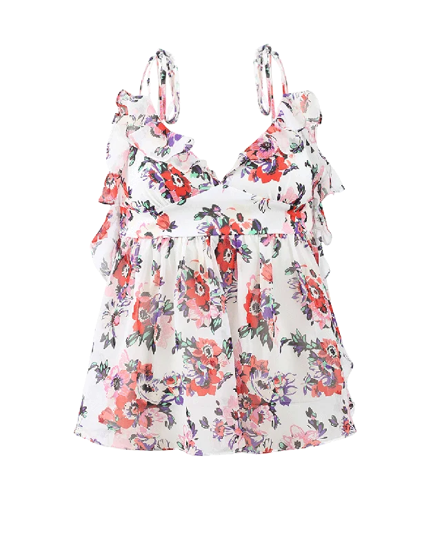 Floral Babydoll Top British Gentlewoman Style