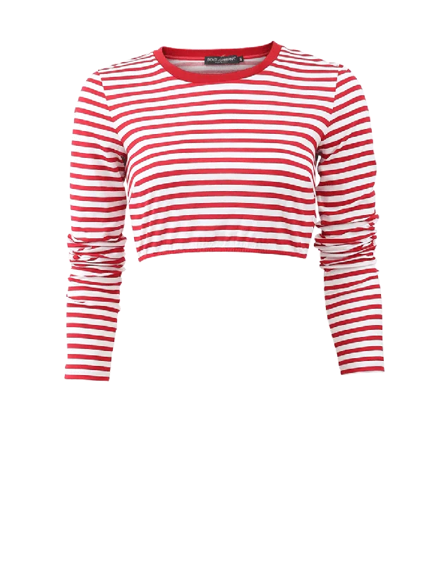 Striped Crop Top Sustainable Organic