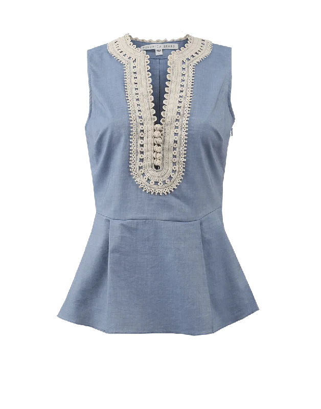 Casia Peplum Top Youthful Women's Pop