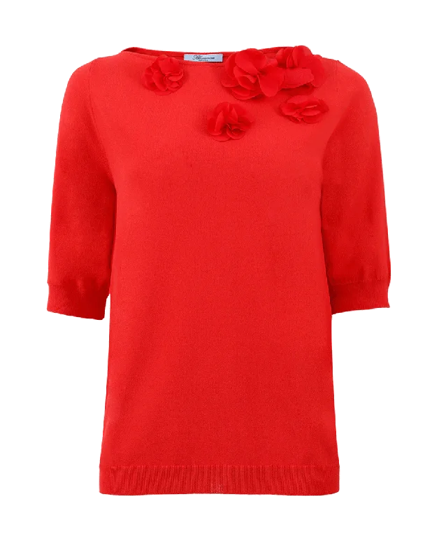 Floral Knit Top Women