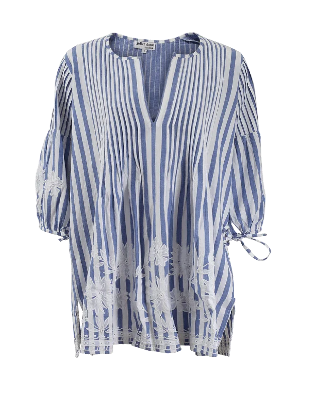 Embroidered Blouse Stylish Women's Tropical 