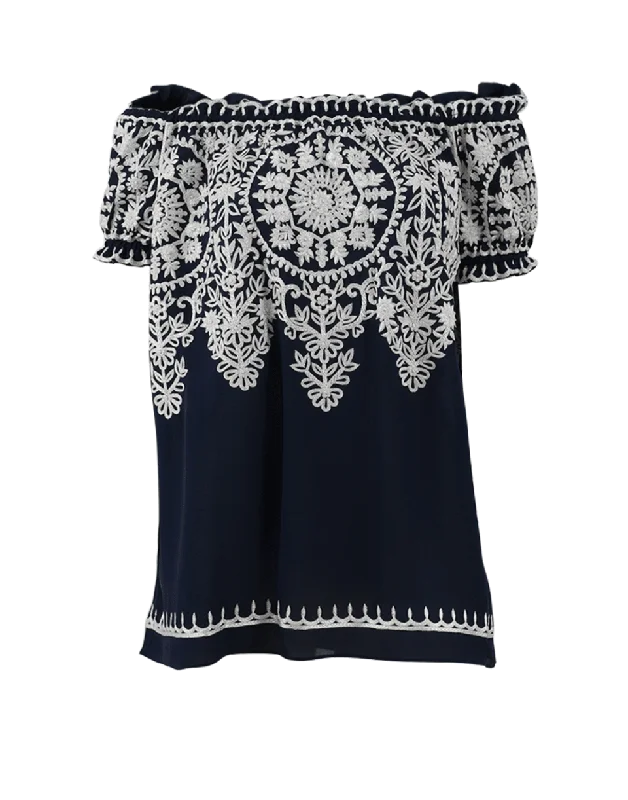 Threadwork Peasant Blouse Modern Women's 
