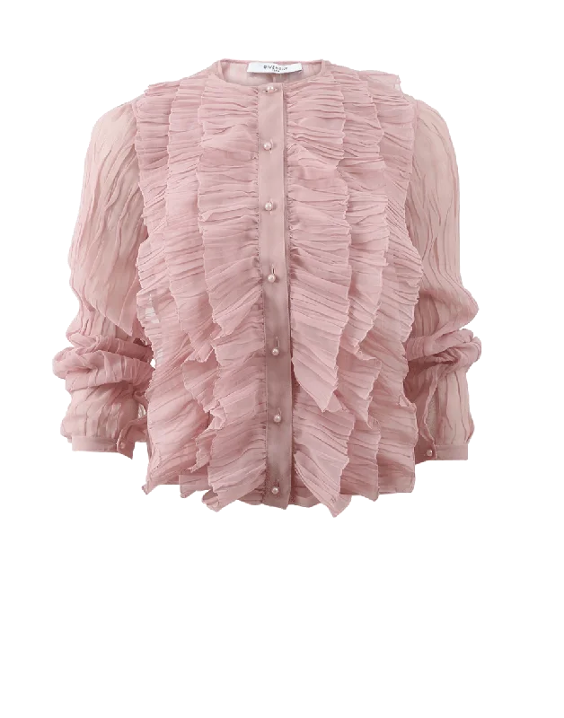 Ruffled Blouse Bold Women's Statement