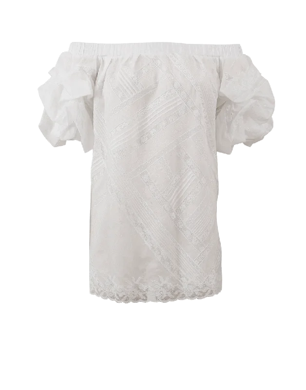 Off Shoulder Puff Sleeve Top performance