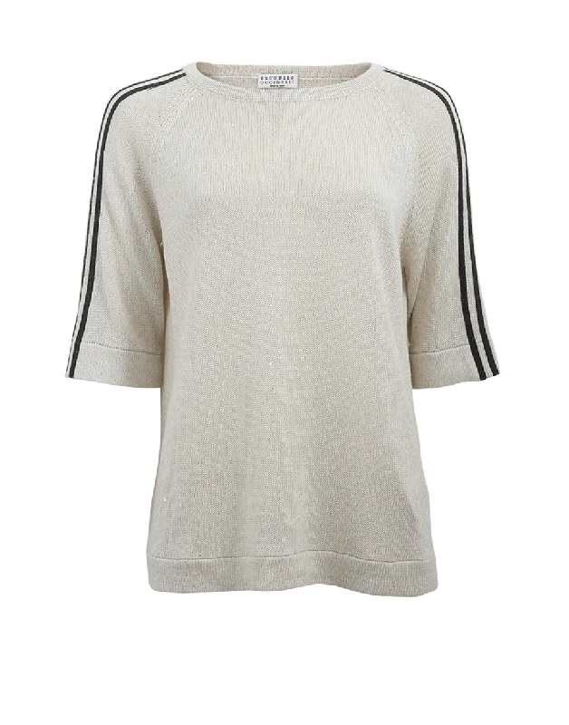 Boatneck Monili Stripe Pullover Confident Women's High - fashion