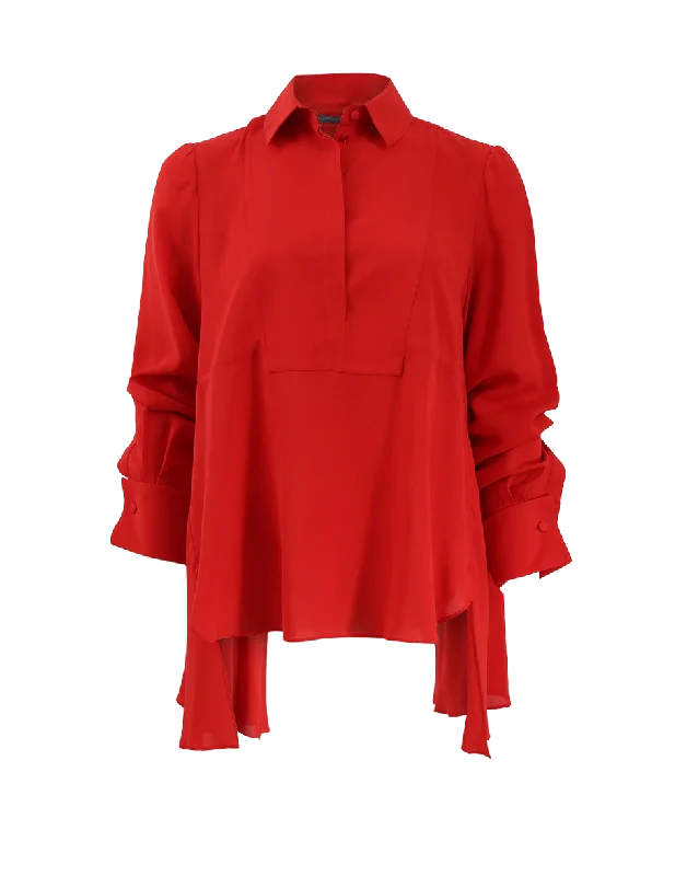 Silk Shirt Practical Women's Multi - 