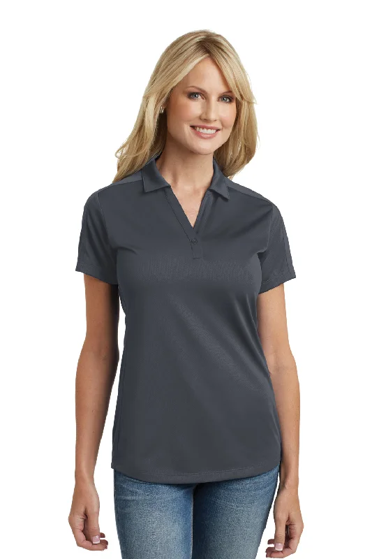 Port Authority Womens Moisture Wicking Short Sleeve Polo Shirt - Graphite Grey garde Port Authority Womens Moisture Wicking Short Sleeve Polo Shirt - Graphite Grey garde
