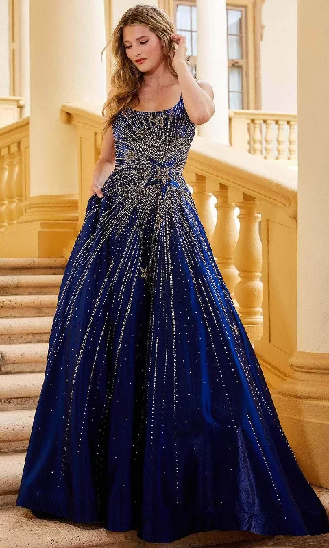 Amarra 87172 - Embellished Scoop Neck Long Gown Refined Women's Classic 