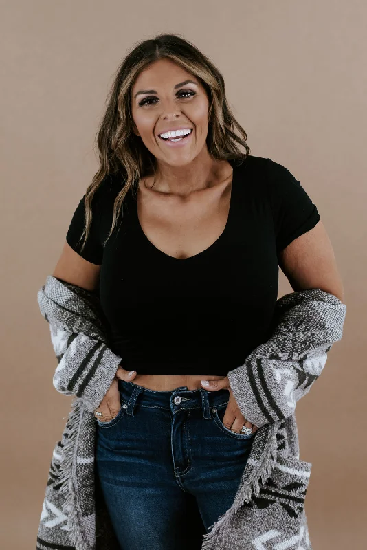 Double Layered Tee, Black Adventure