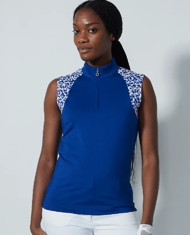 DAILY SPORTS Carira Sleeveless Half Neck Polo 342 Power Leo Compression