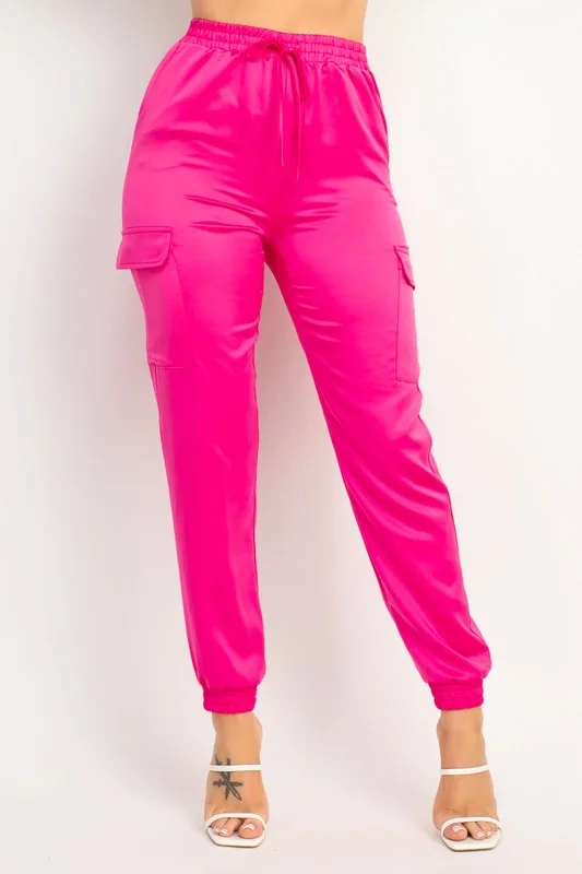 Identity Biz Satin Pants Practical Women's Quick - dry