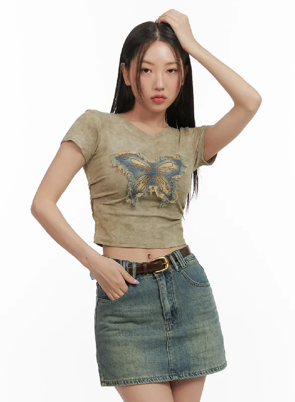 Acubi Washed Slim Fit Crop Shirt CY420 purpose