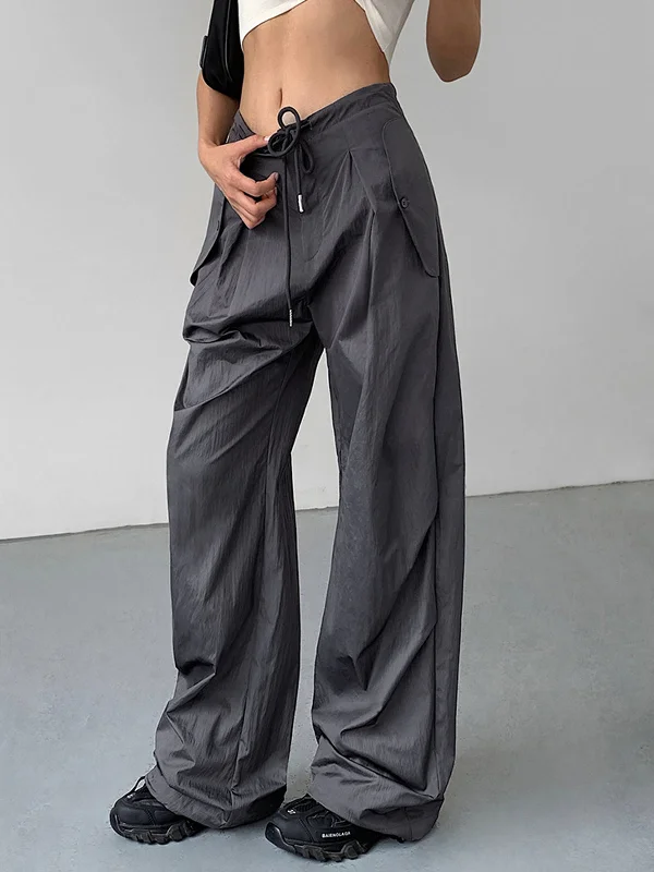 BerryBetty - Utility Baggy Parachute Cargo Pants Relaxed Women's 