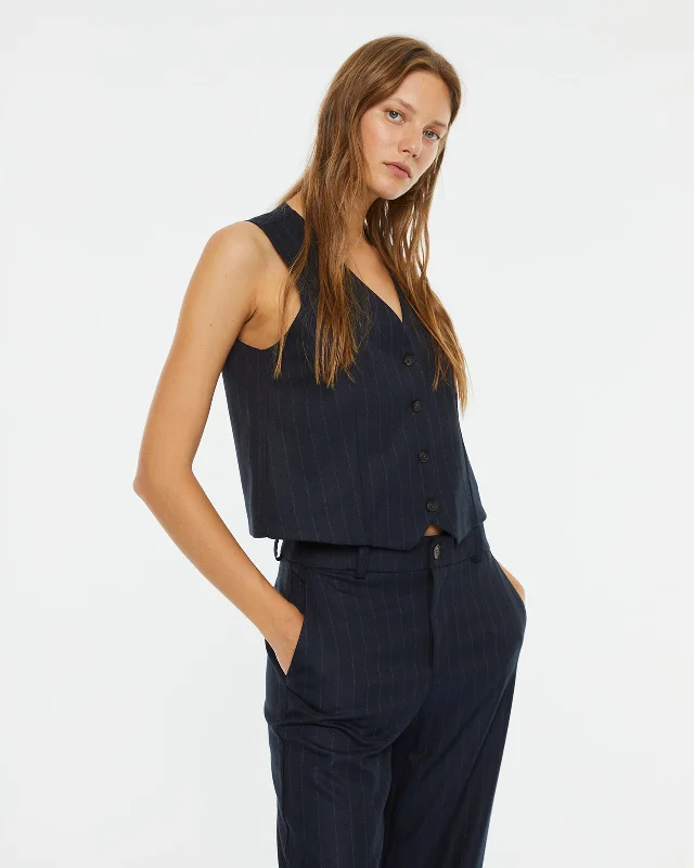 Chaleco raya diplomática forrado Classic Women's Pin - striped