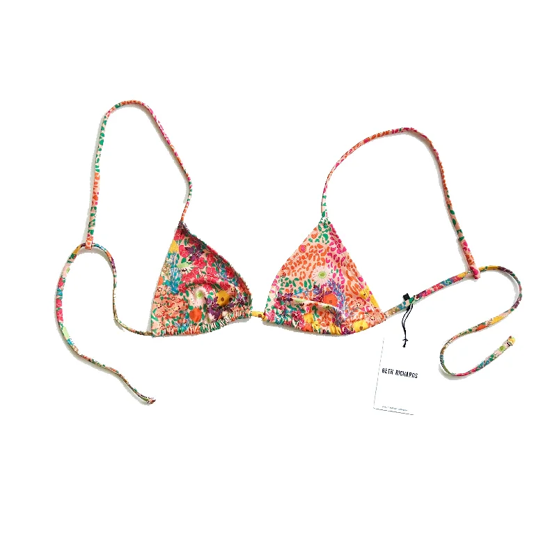 BO TRIANGLE TOP - PINK GARDEN Refined Women's Velvet