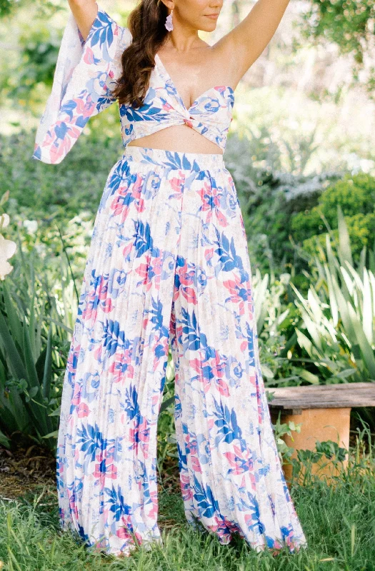 Poolside Paradise Palazzo Pants Bold Women's Animal Print
