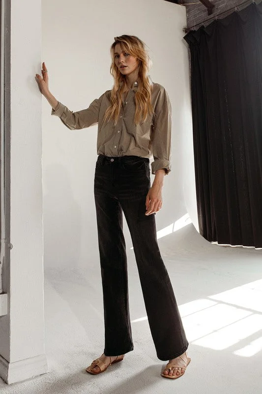 High Rise Relax Flare Jeans Vintage Women's 1970S 