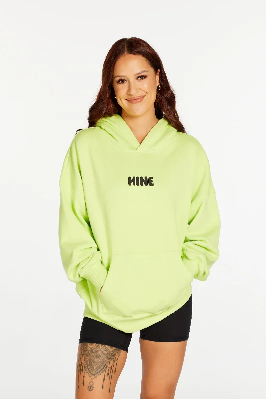 BRIGHTS OVERSIZED HOODIE LIME Youthful Women's Pop