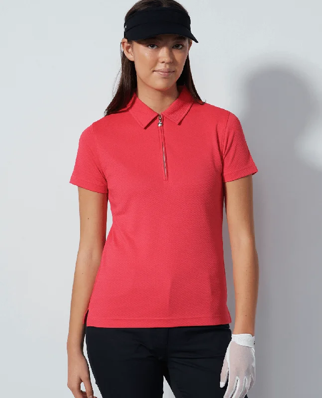 DAILY SPORTS Peoria Short Sleeve Polo 010 Intense Coral Stylish Women's Tropical 