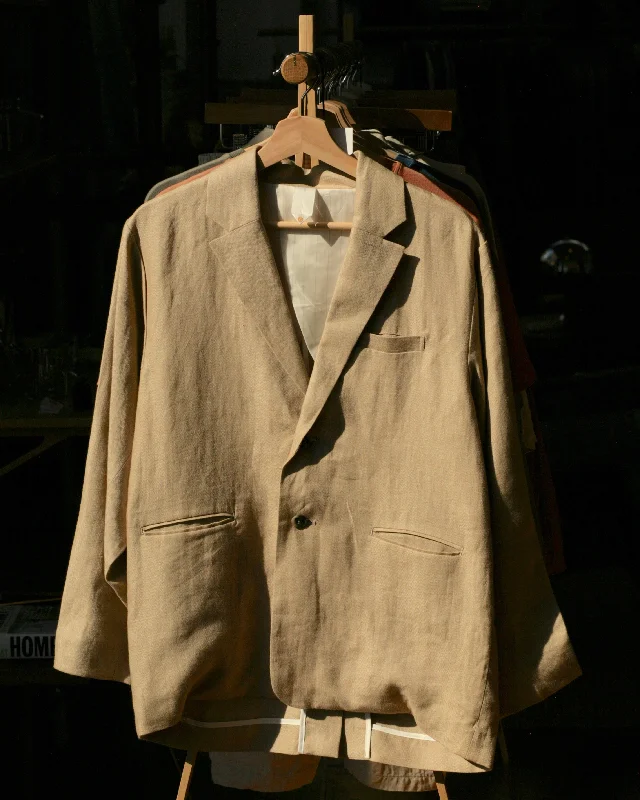 Tango Linen Blazer in Beige Scandinavian