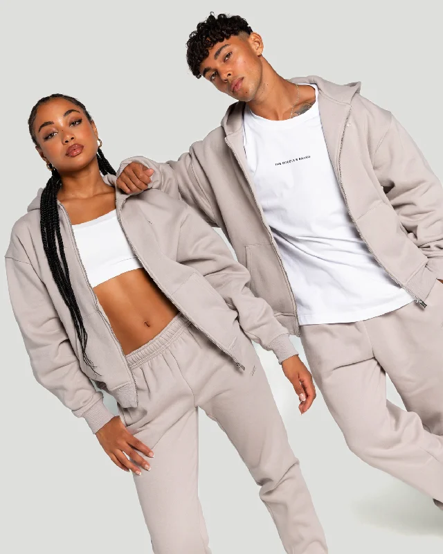 Classic Zip Through - Taupe Athletic Women's 