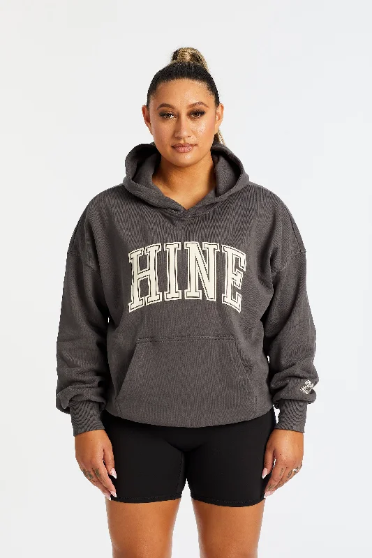 LIMITED EDITION HOODIE - CHARCOAL Hip Women's Retro