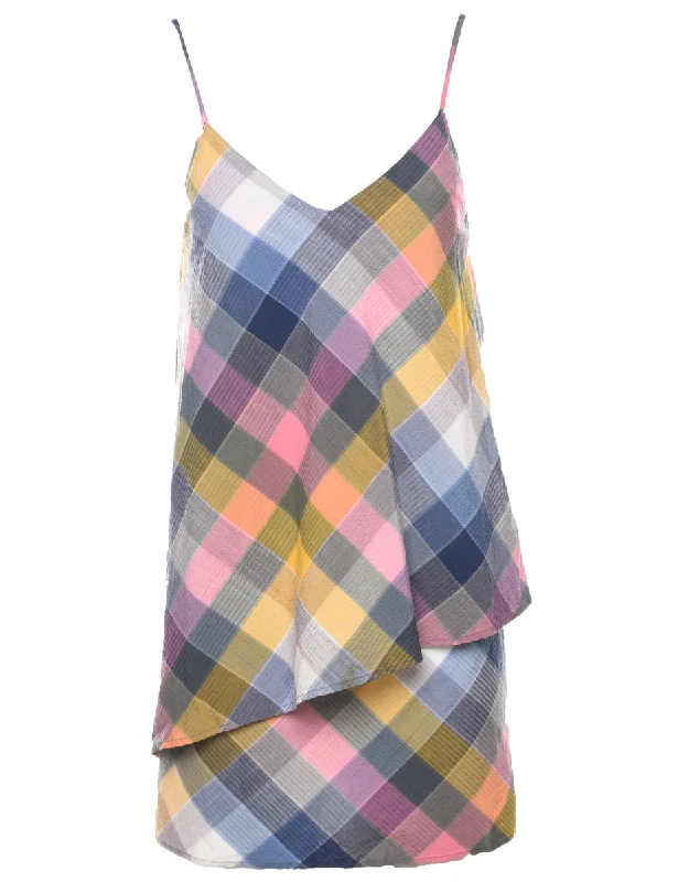 Checked Mini Dress - S Classic Women's Pin - striped
