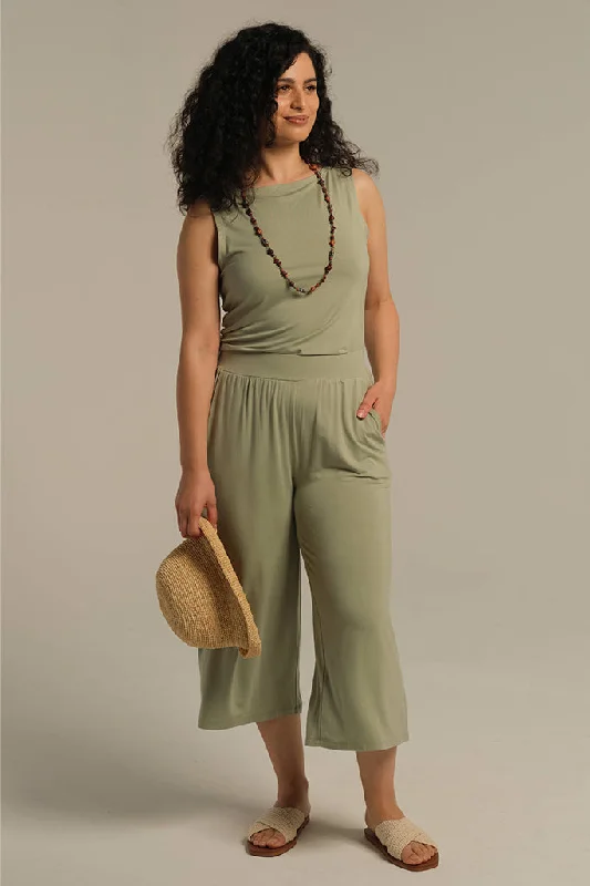 Pocket Culottes - Sage Australian Beach