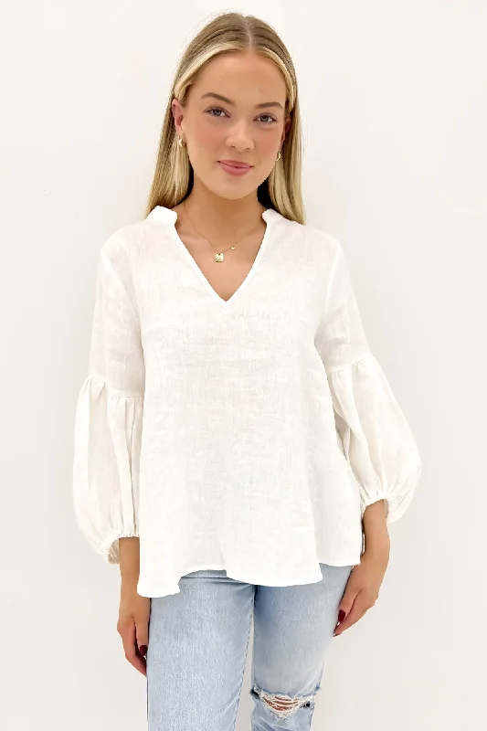 Madison Top White Business