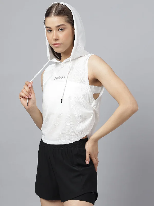 Fitkin women side twist hoodie Business
