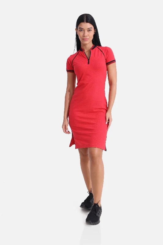 Viva Magenta Polo Dress Gym