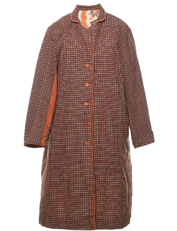 Checked Coat - XL Monochromatic All - in - one