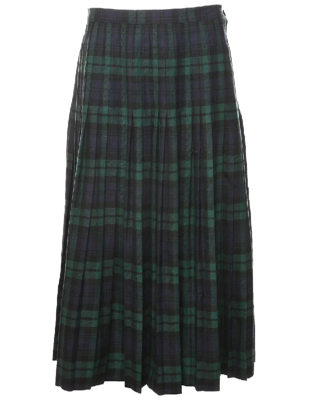 Checked Midi Skirt - M Refined Women's Velvet