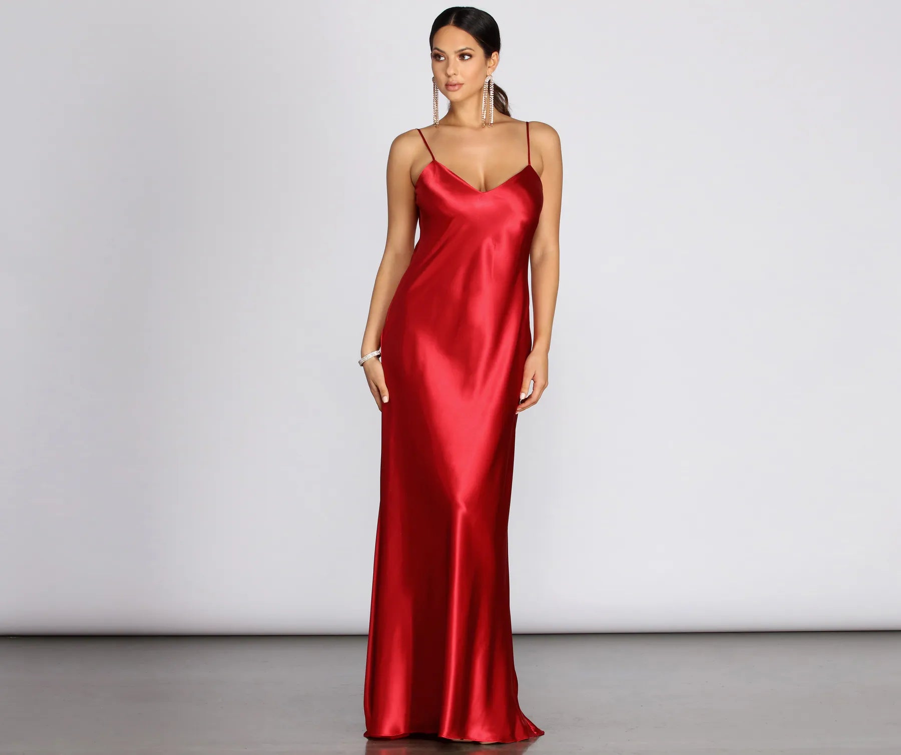 Yadira Formal Satin Dress Earthy Women's 