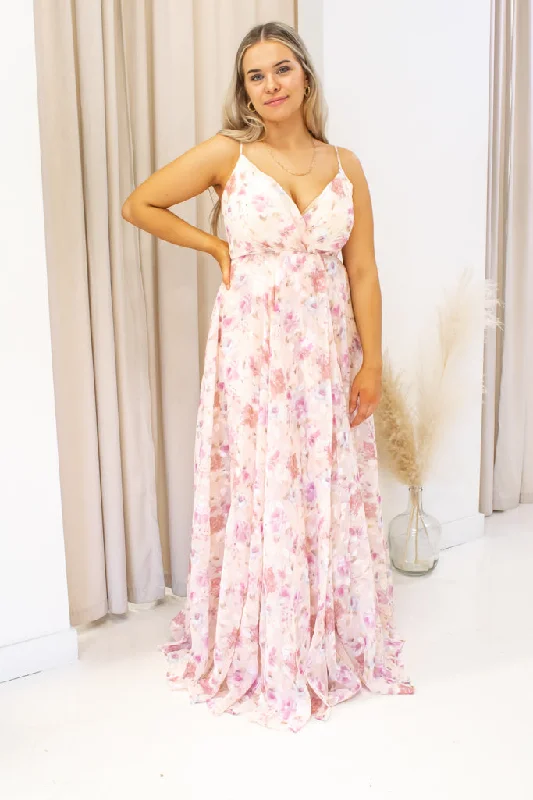 NEW AUGUST MAXI (BLUSH FLORAL) Preppy Women's College