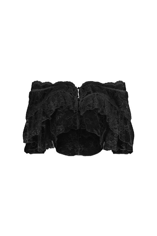 Eyo Floral Off Shoulder Lace Top Relaxed Women's Beachy