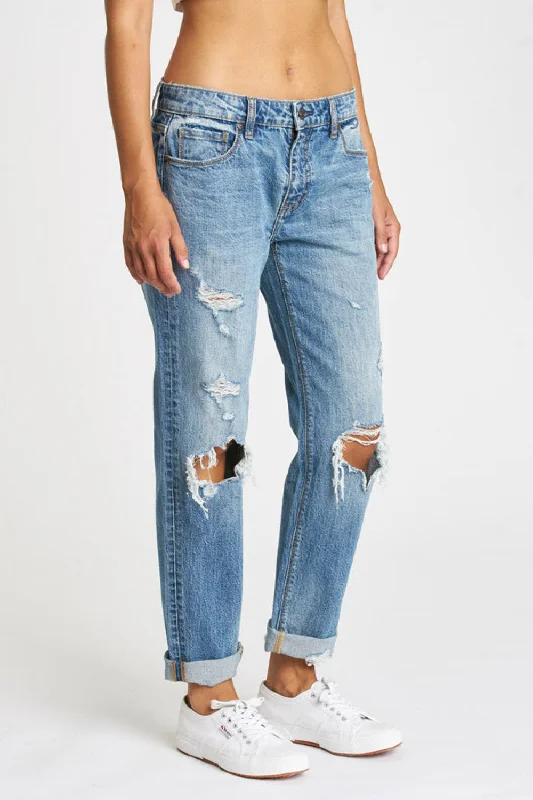 Ghosted Mid Rise Girlfriend Relaxed Women's Beachy
