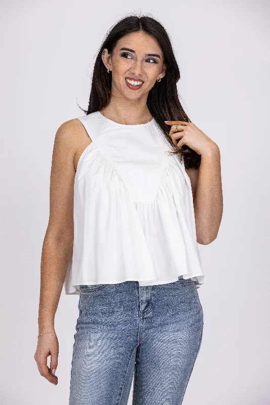 Rays Of Hope Women's Ruffle Detail Sleeveless Top Rugged Women's Outdoor 