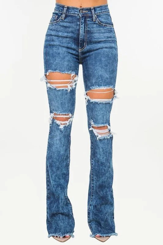 Thania Boot Cut Jean Monochromatic All - in - one