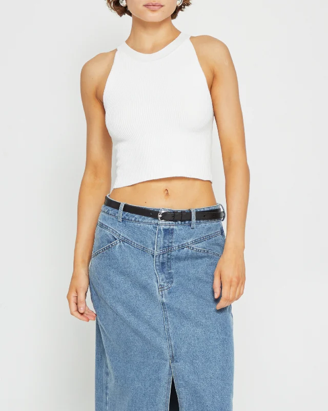 Sculpting Knit Halter Top Hip Women's Urban