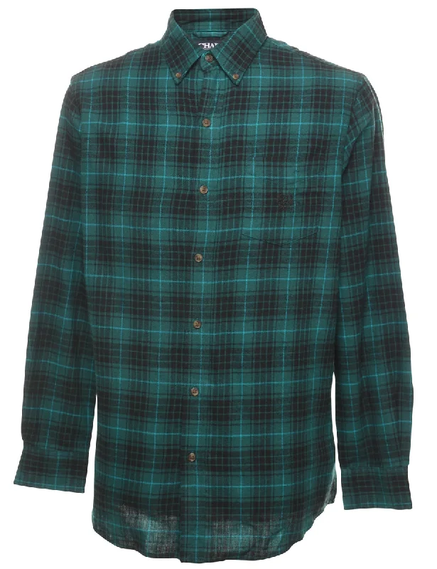 Chaps Checked Shirt - M Artistic Women's Hand - painted