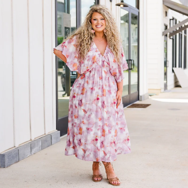 Whirling Day Dreams Dress, Pink Australian Beach