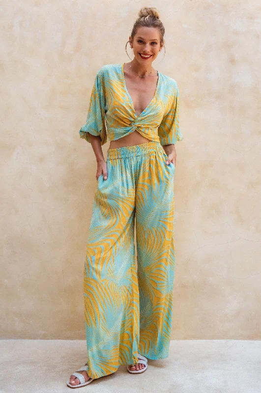 Wide Leg Pants Bold Women's Animal Print
