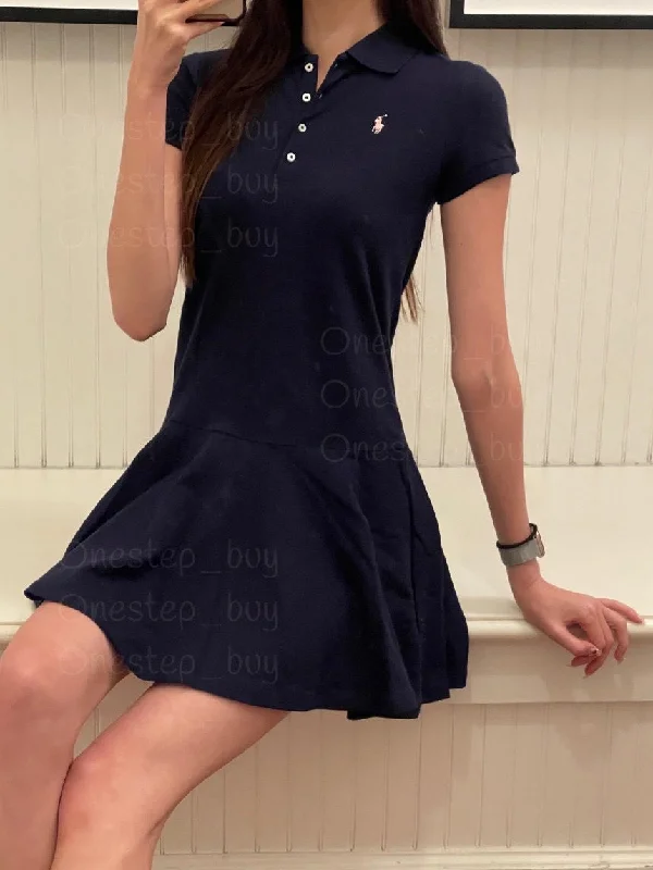 Girls Stretch Mesh Polo Dress garde