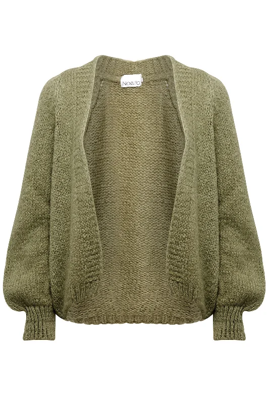 Noella - Fora Knit Cardigan - Army Feminine Women's Style 