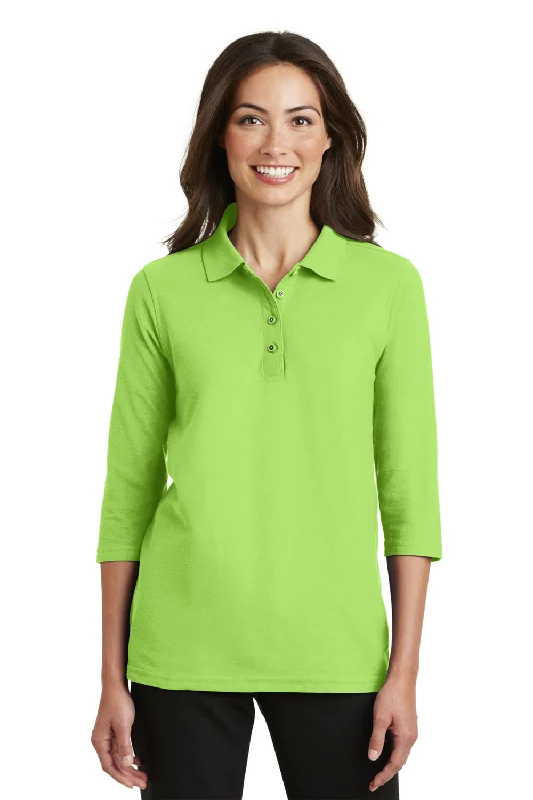 Port Authority Womens Silk Touch 3/4 Sleeve Polo Shirt - Lime Green - Closeout Practical Women's Multi - Port Authority Womens Silk Touch 3/4 Sleeve Polo Shirt - Lime Green - Closeout Practical Women's Multi -
